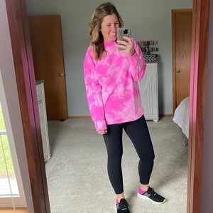 All In Motion Pink Tie Dye Sweatshirt